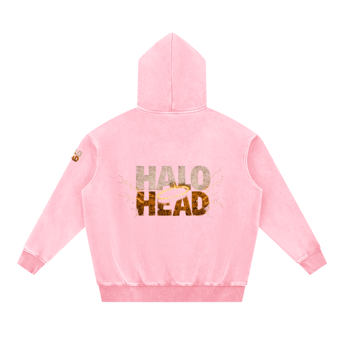 Halo Head Holy Crap: Snow Wash Fleece Oversize Hoodie