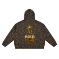 Unisex Leopard Full Zip Hoodie