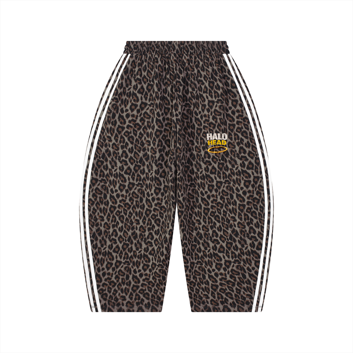 Unisex Leopard Barrel Leg Sweatpants