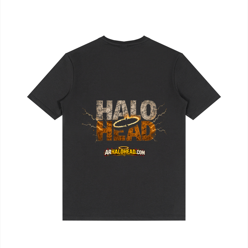Halo Head Holy Crap: Men's Solid V-Neck T-Shirt