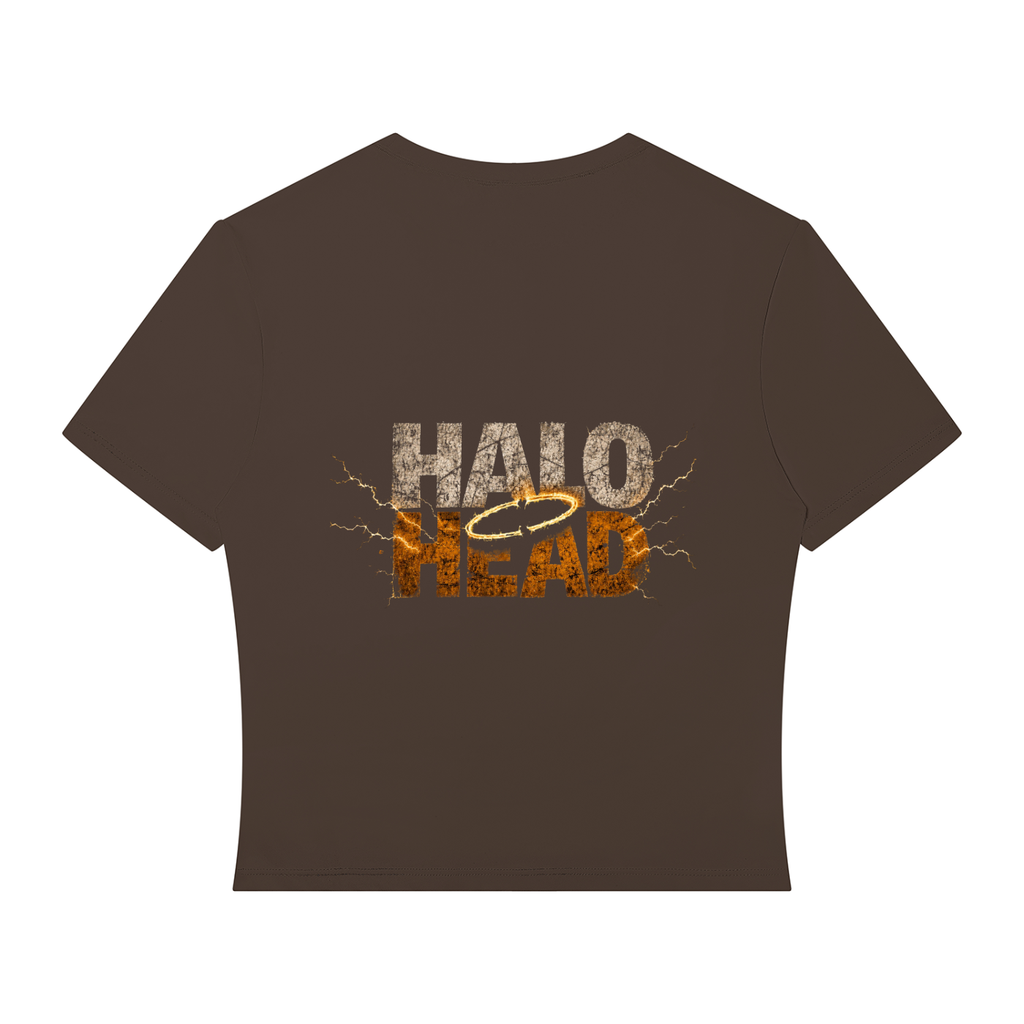 AR Halo Head: Take a Seat. Brand Women’s Performance Crop T-Shirt