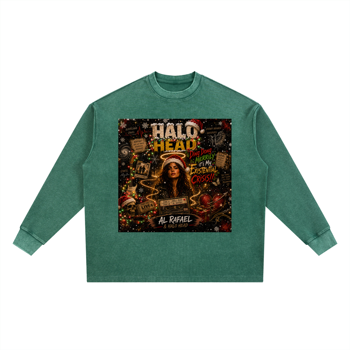 Mineral Wash Waffle Oversized T-Shirt