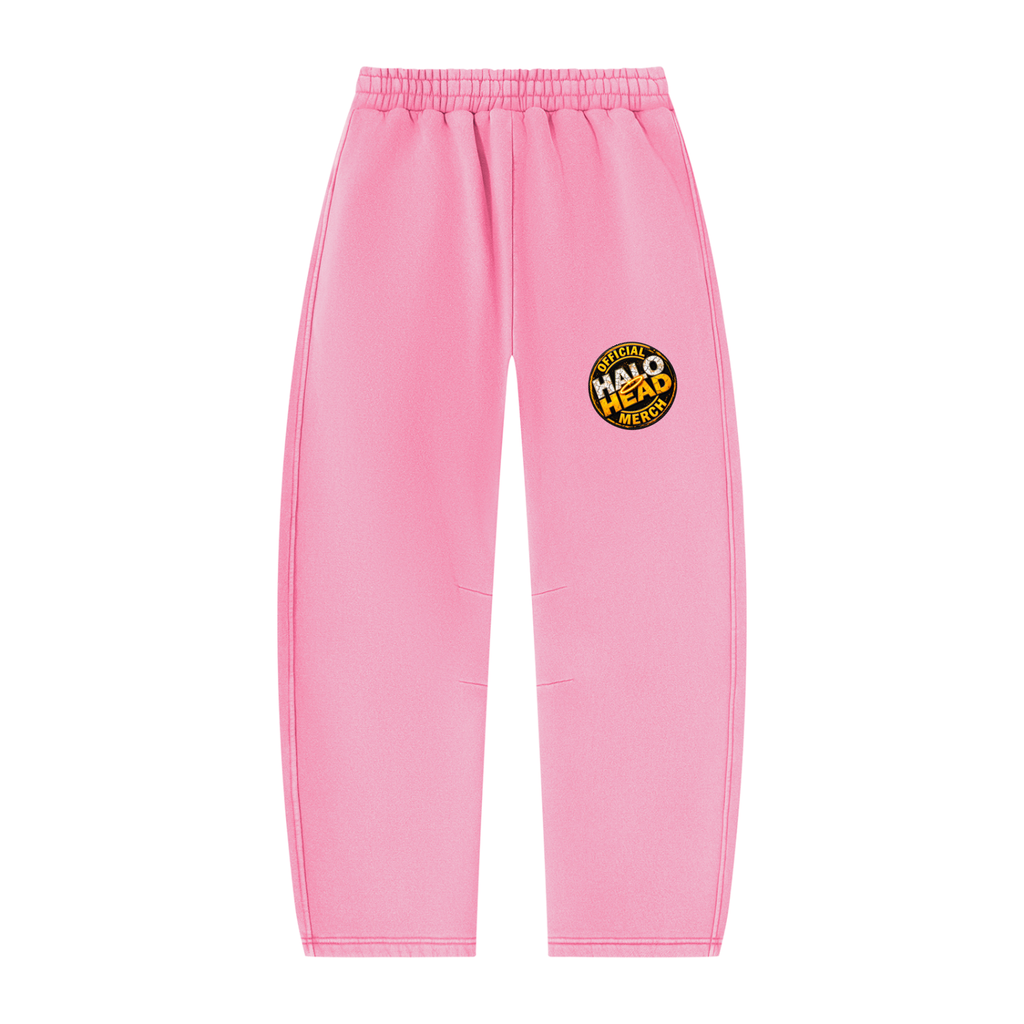 ATD Halo Head Unisex Vintage Wash Barrel Leg Fleece Sweatpants