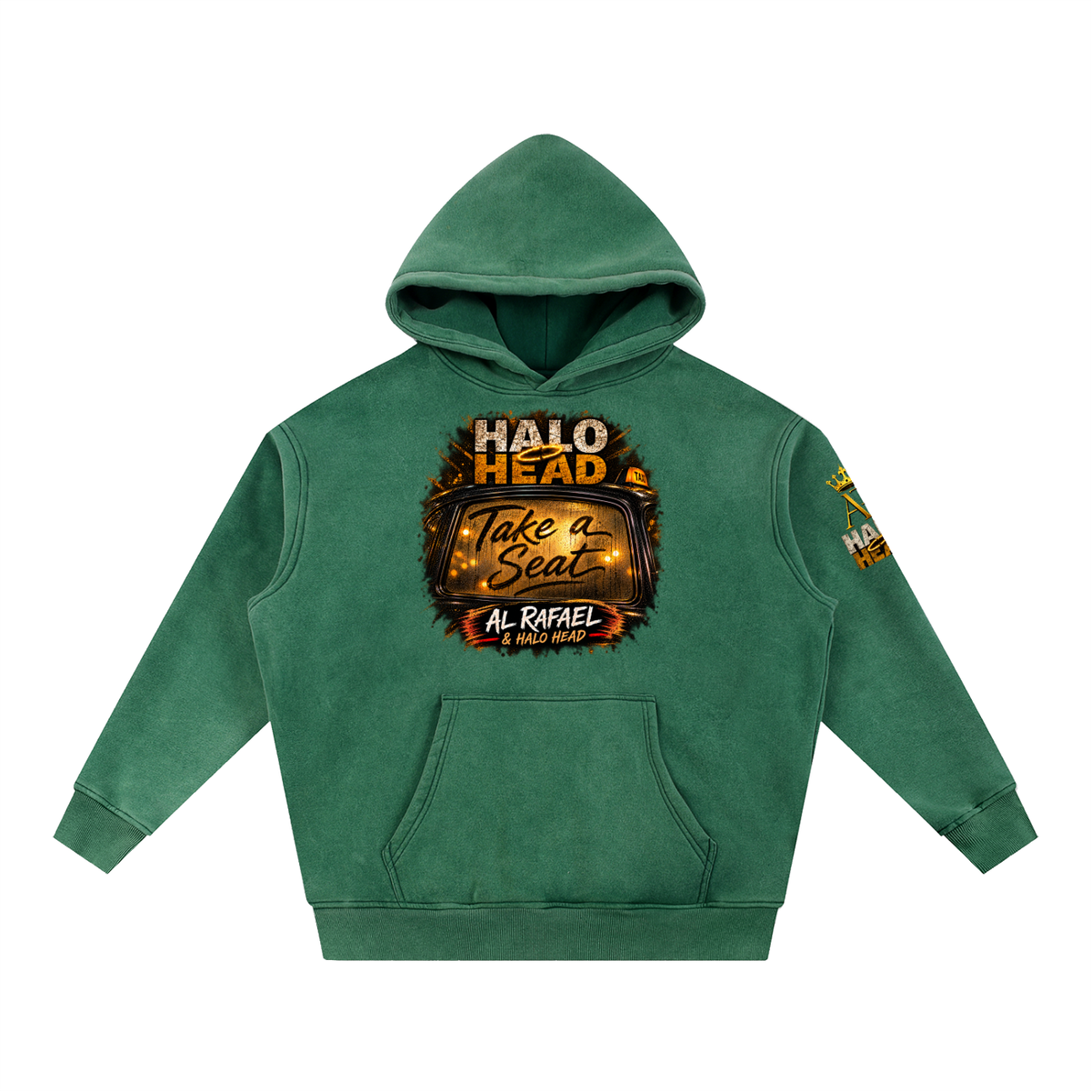 Snow Wash Fleece Oversize Hoodie