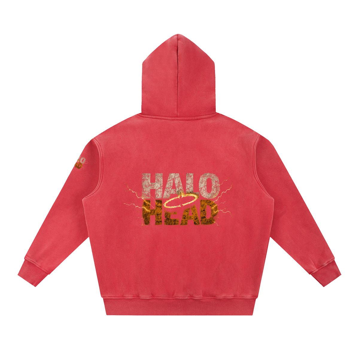 Halo Head Holy Crap: Snow Wash Fleece Oversize Hoodie