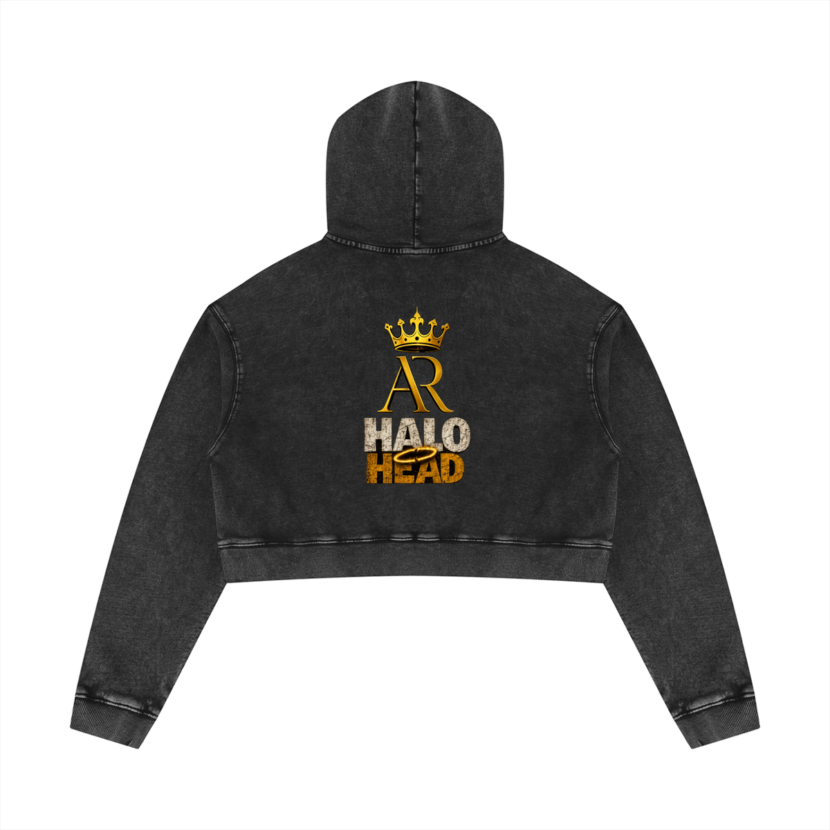 Women’s Mineral Washed Crop Hoodie