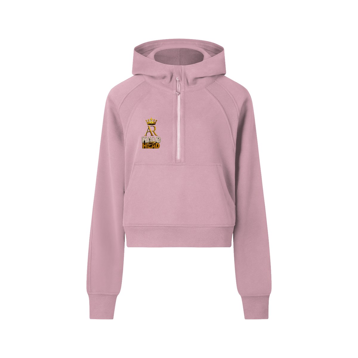 Cropped Half-Zip Hoodie