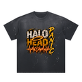 Hand-Frayed Sunfade Paint Splatter T-Shirt