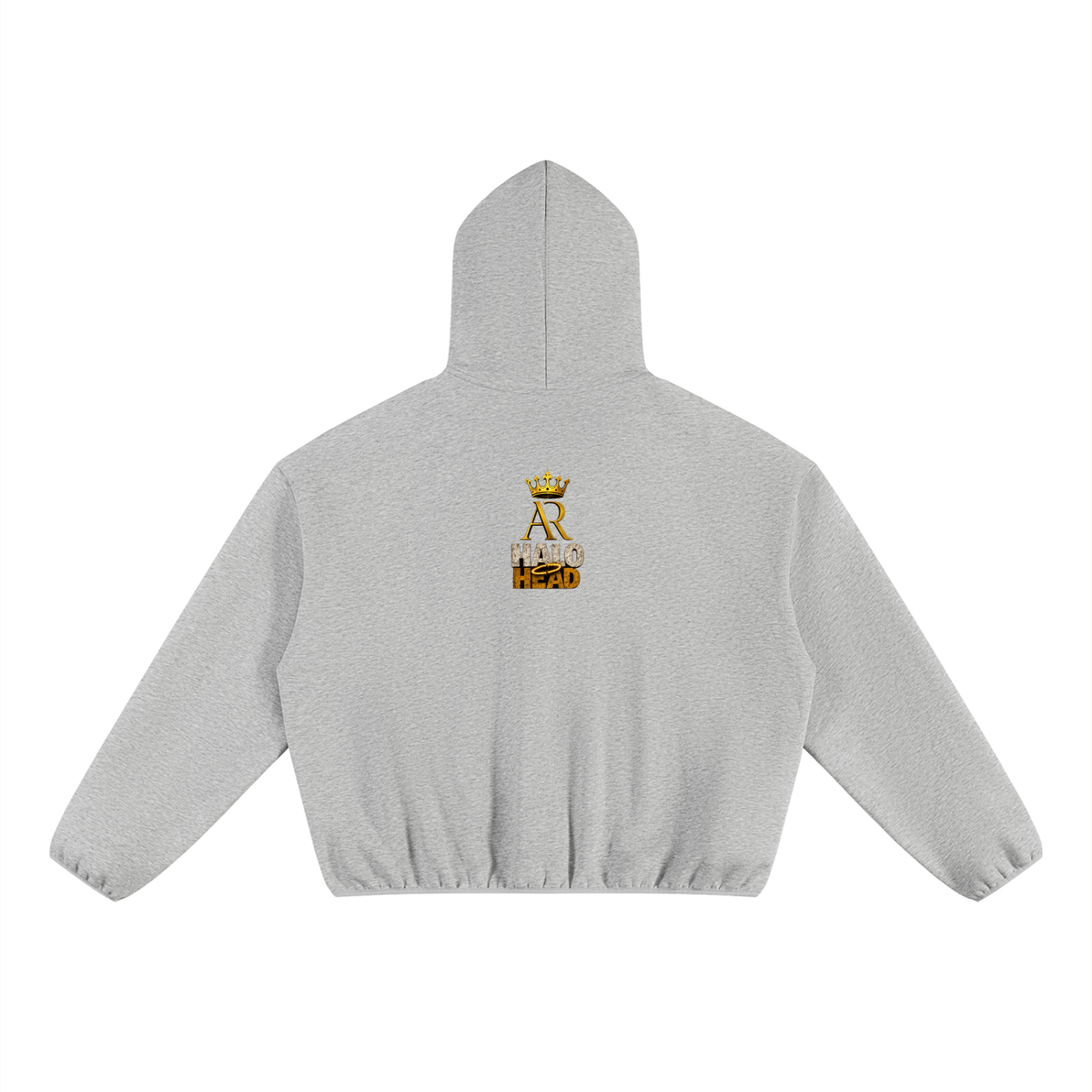 Take a Seat Unisex Boxy Piping Fleece Hoodie: AR Halo Head