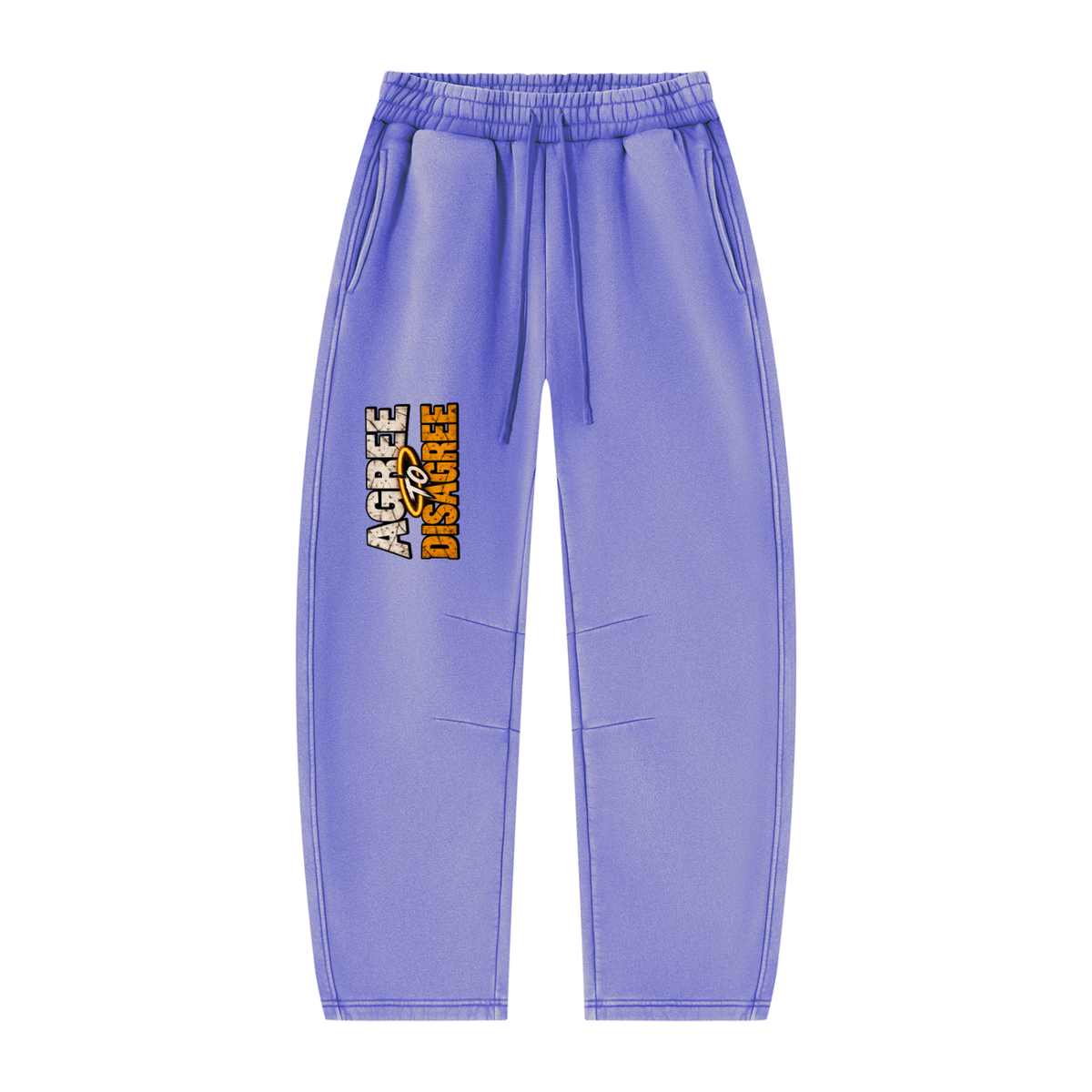 ATD Halo Head Unisex Vintage Wash Barrel Leg Fleece Sweatpants