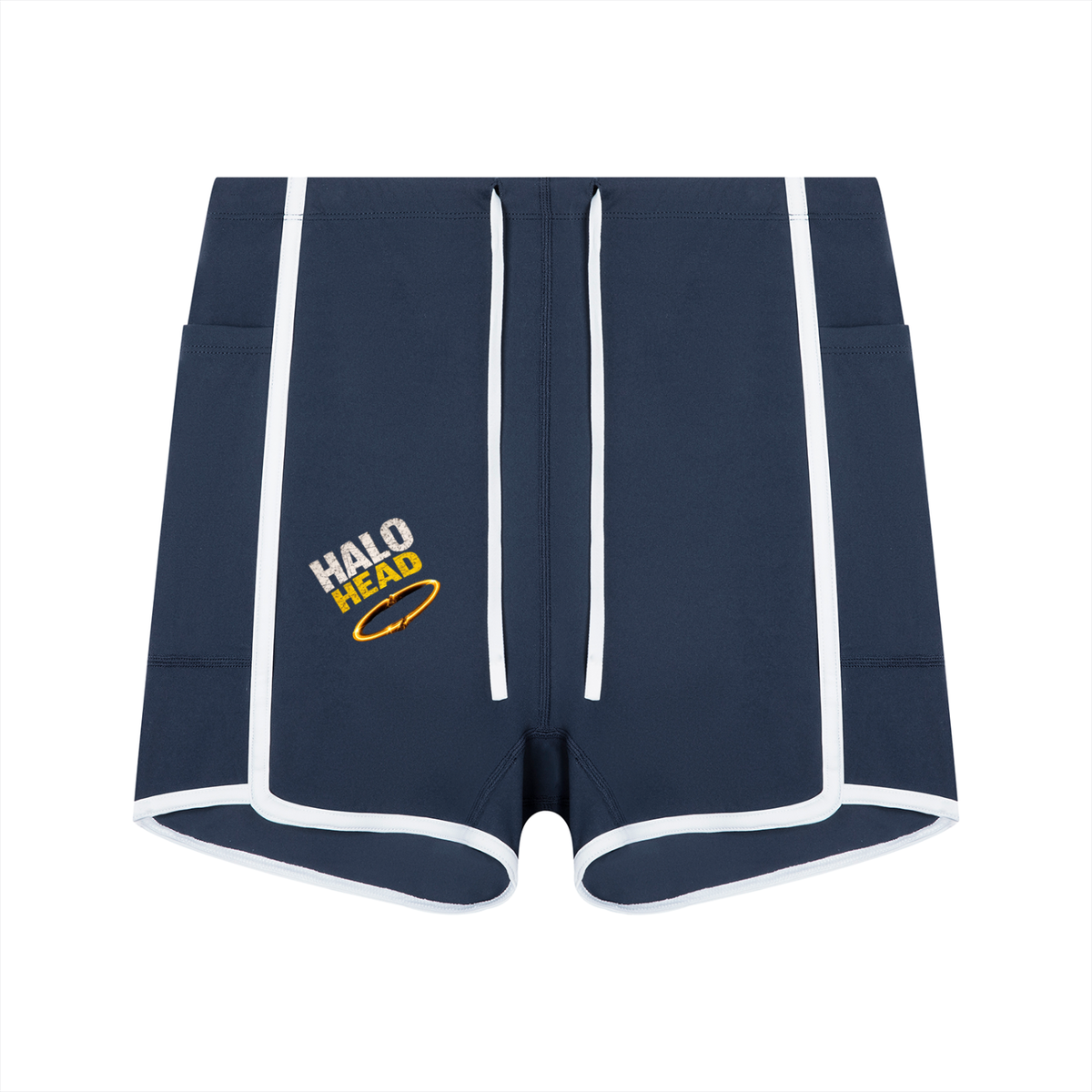 Women's High Rise Color Block Yoga Shorts