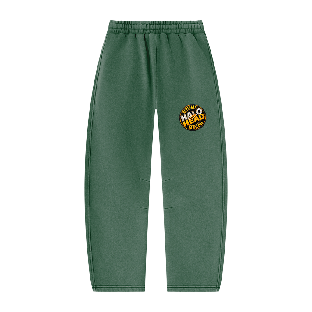 ATD Halo Head Unisex Vintage Wash Barrel Leg Fleece Sweatpants
