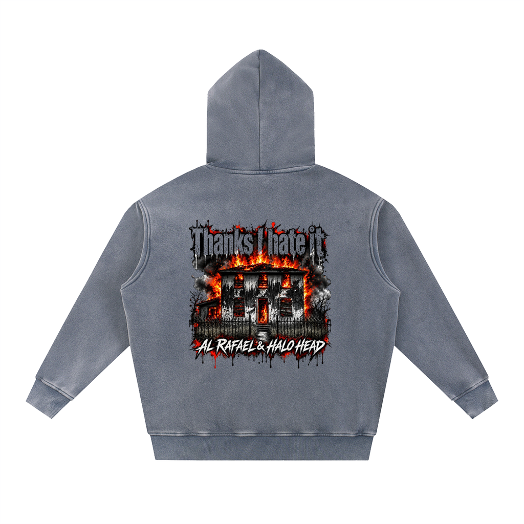 AR Halo Head: Snow Wash Fleece Oversize Hoodie