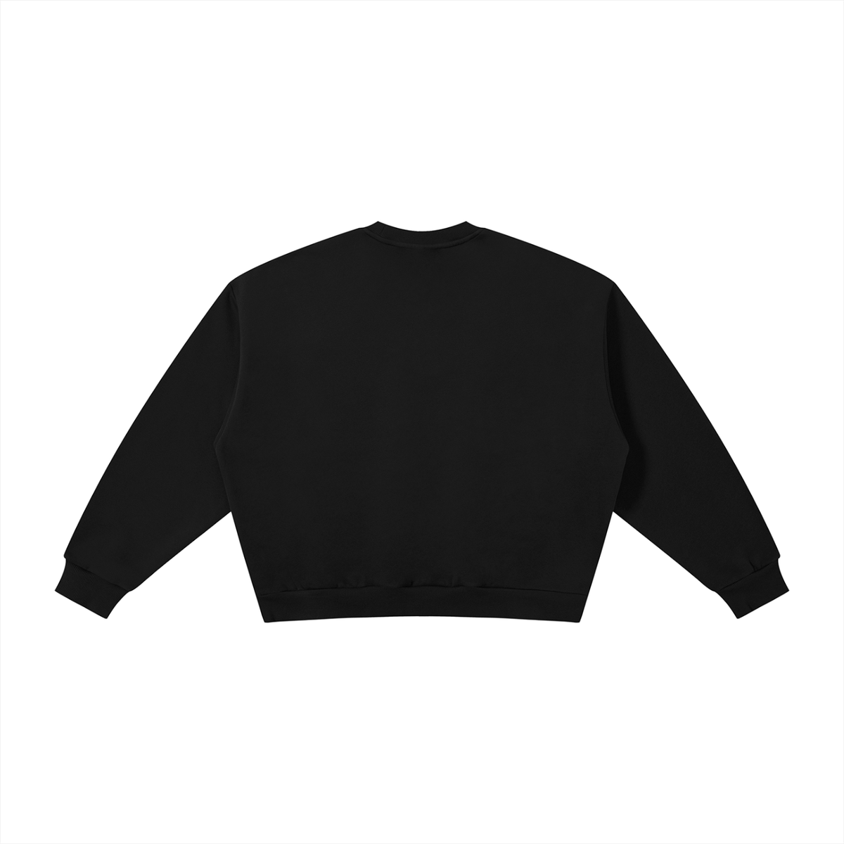 ODMPOD boxy fleece crewneck sweatshirt shown in soft, cozy fabric with a relaxed fit and classic crewneck design.