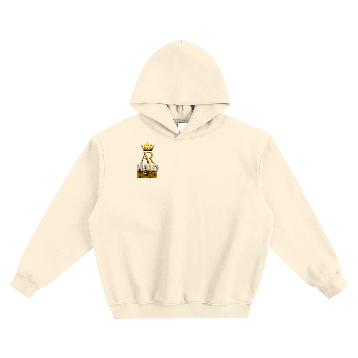 AR Halo Head Fleeced Boxy Hoodie