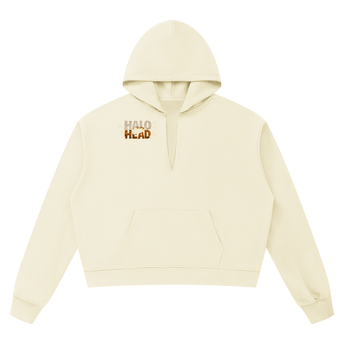 Halo Head: Holy Crap Unisex Boxy Raw Edge Hoodie