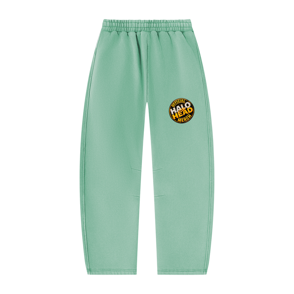 ATD Halo Head Unisex Vintage Wash Barrel Leg Fleece Sweatpants