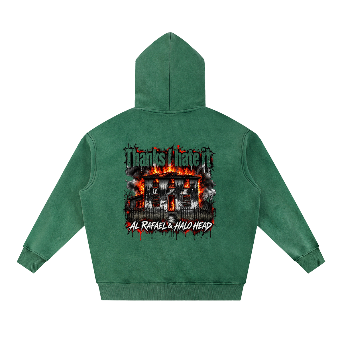 AR Halo Head: Snow Wash Fleece Oversize Hoodie