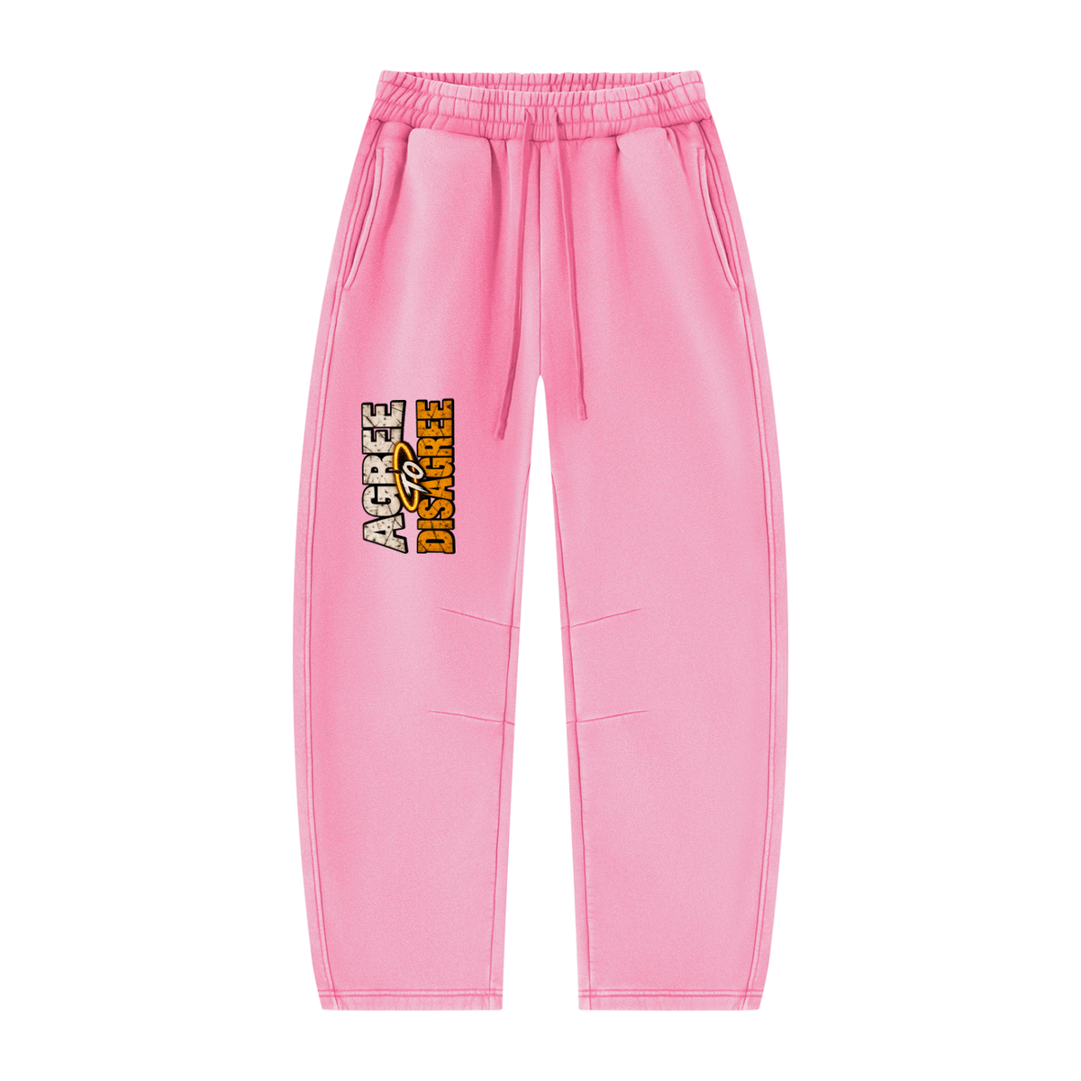 ATD Halo Head Unisex Vintage Wash Barrel Leg Fleece Sweatpants