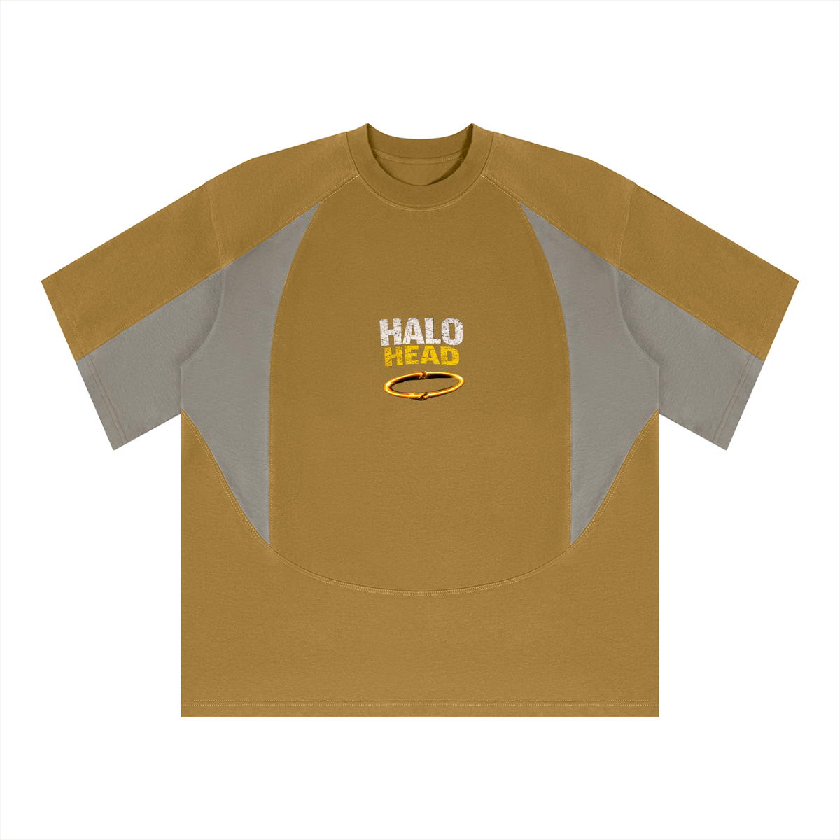 Unisex Color Block Paneling T-Shirt