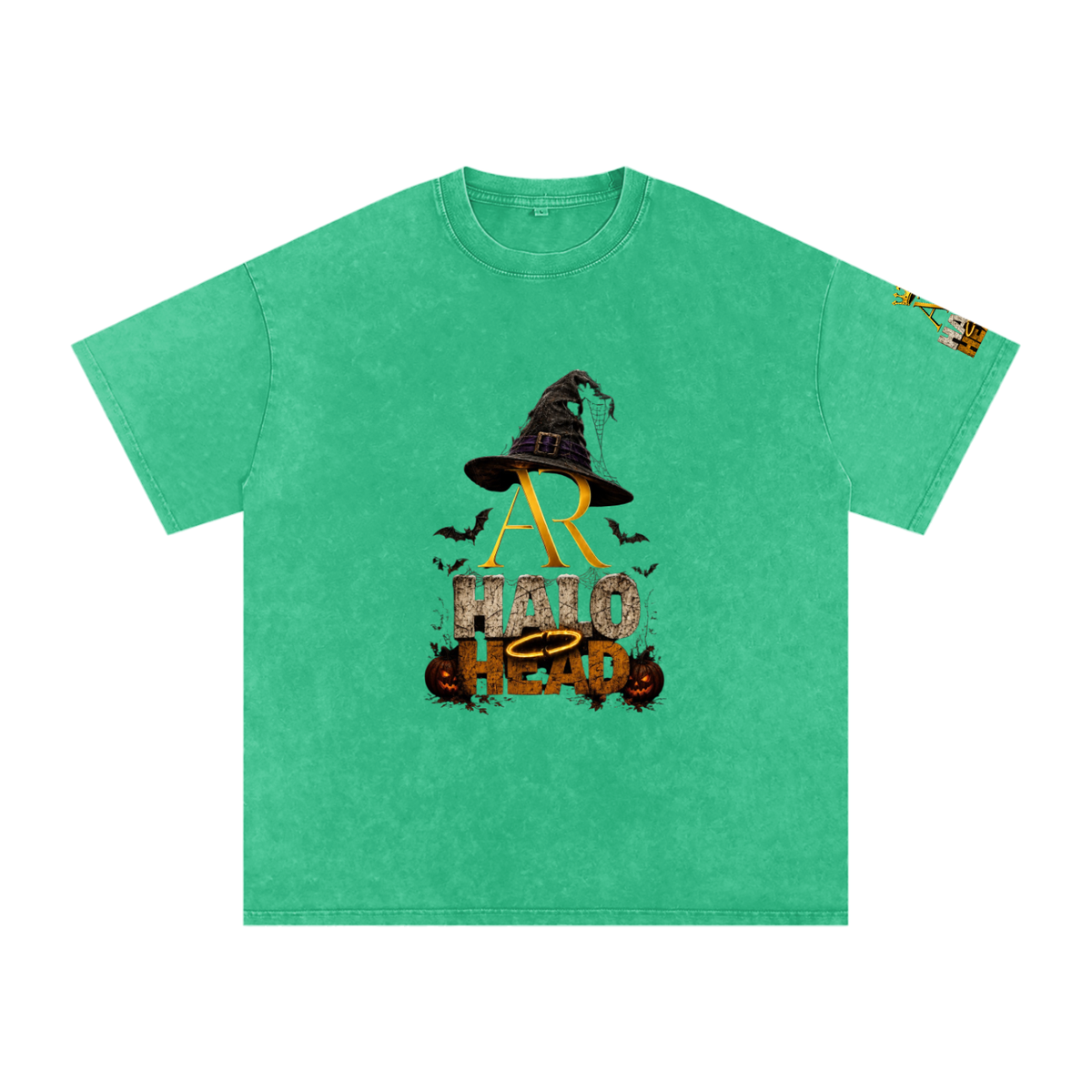 Snow Washed Oversized Cotton T-Shirt (AR-HH Halloween)