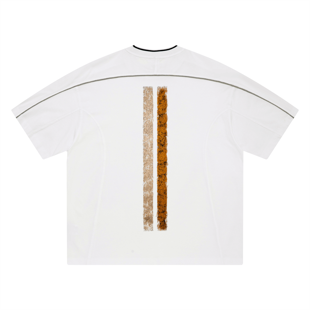 Unisex Halo Head Oversized Contrast Tape T-Shirt