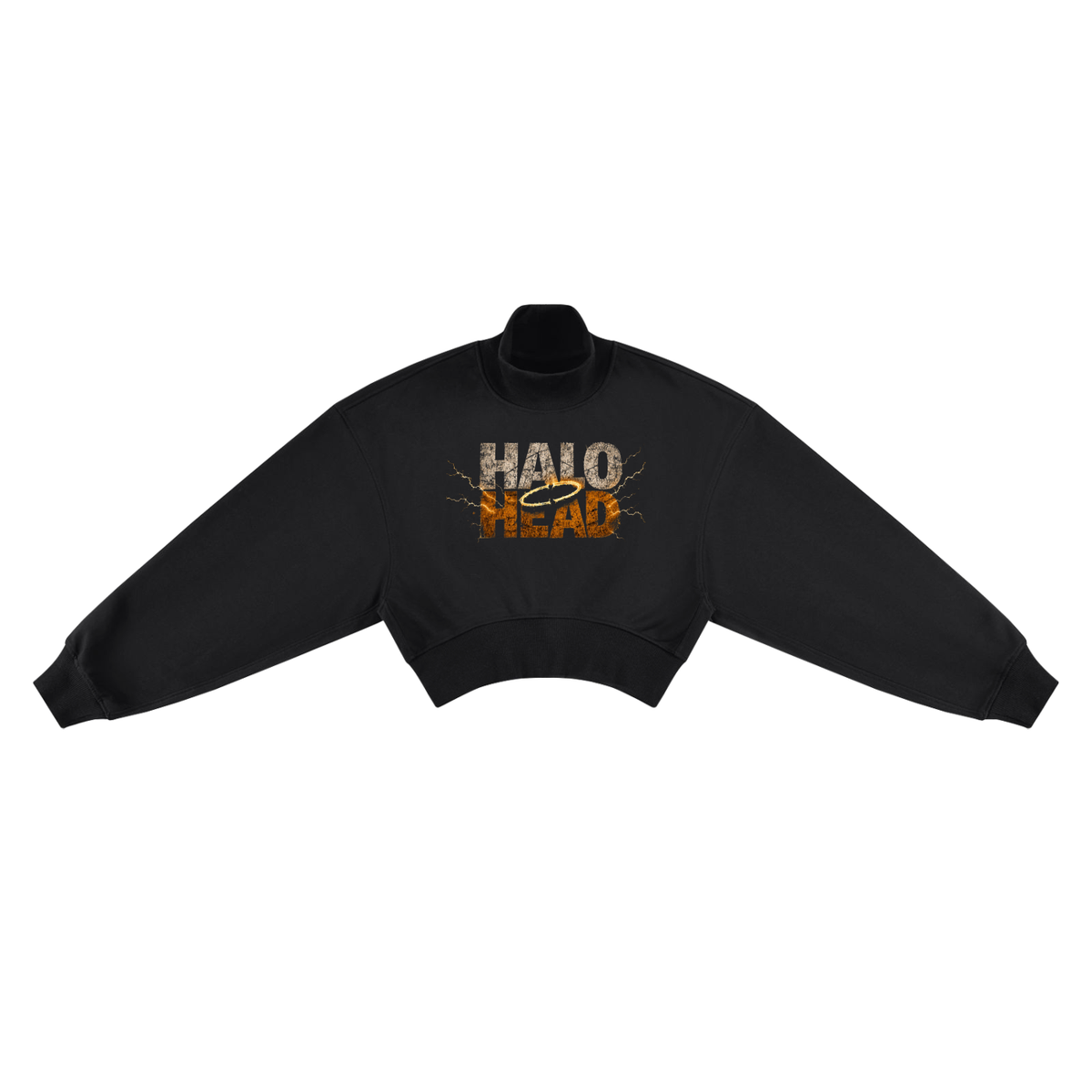 Halo Head Women's Crop Mock Neck Sweatshirt