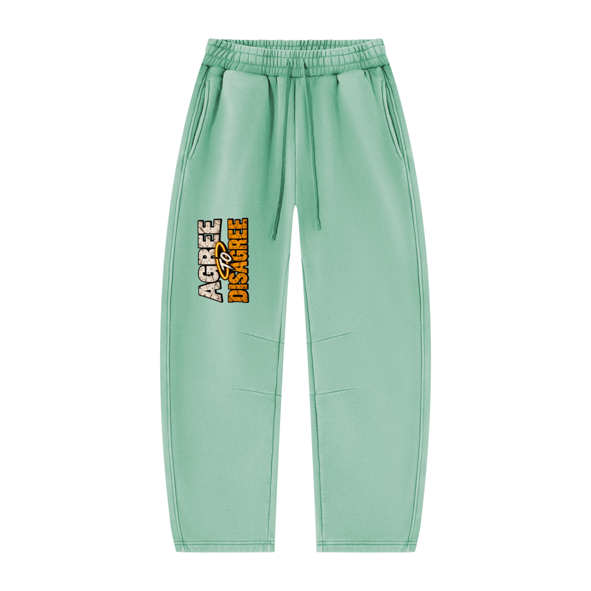 ATD Halo Head Unisex Vintage Wash Barrel Leg Fleece Sweatpants