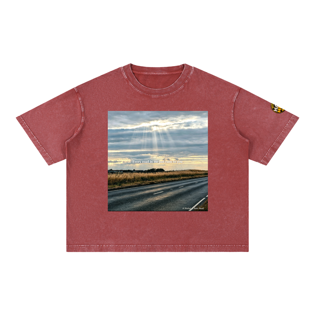 Halo Head Entangled Mineral Wash Boxy Cotton T-Shirt