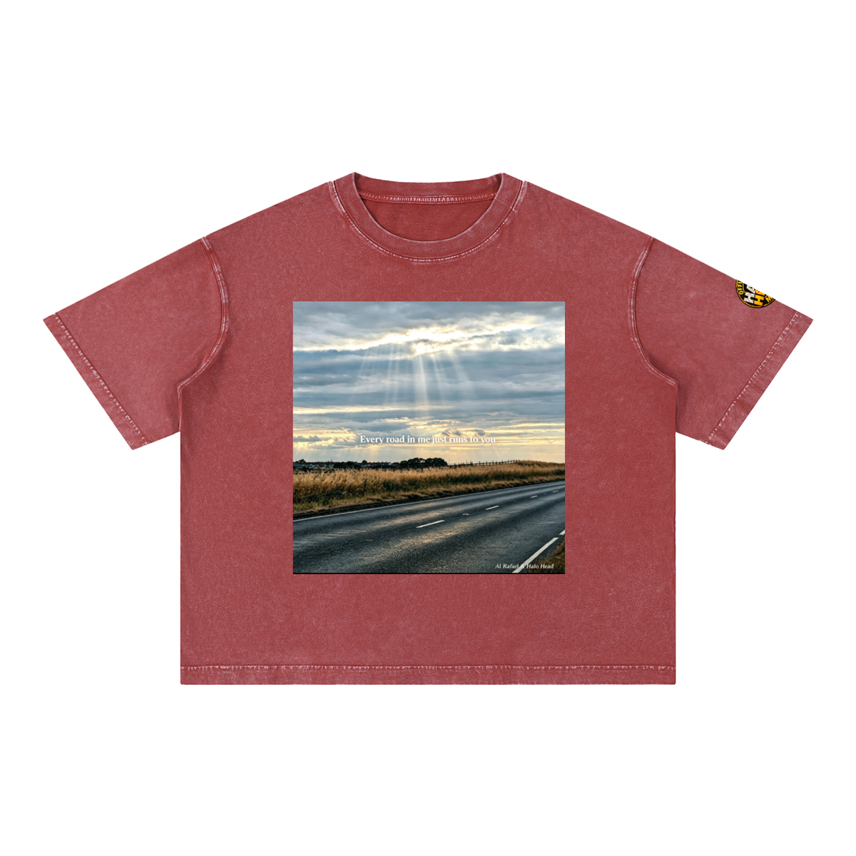 Halo Head Entangled Mineral Wash Boxy Cotton T-Shirt