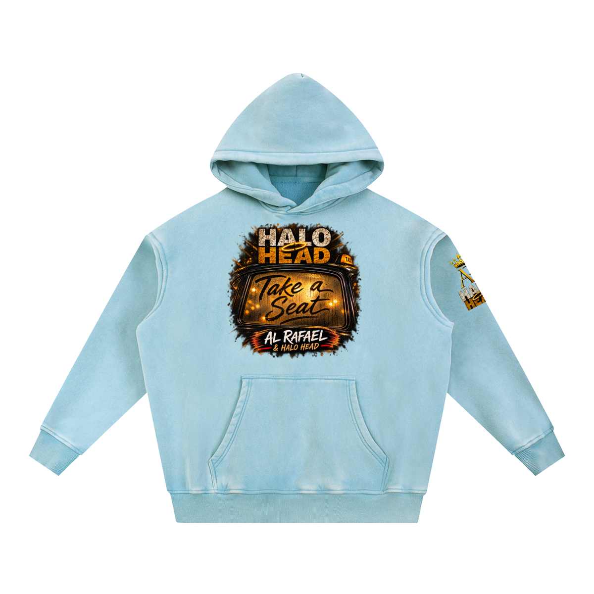 Snow Wash Fleece Oversize Hoodie