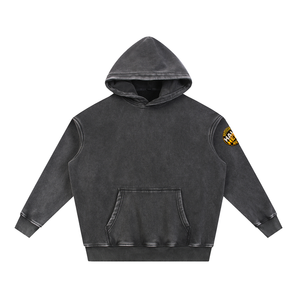 Cute Chick Snow Wash Fleece Oversize Hoodie (Unisex)