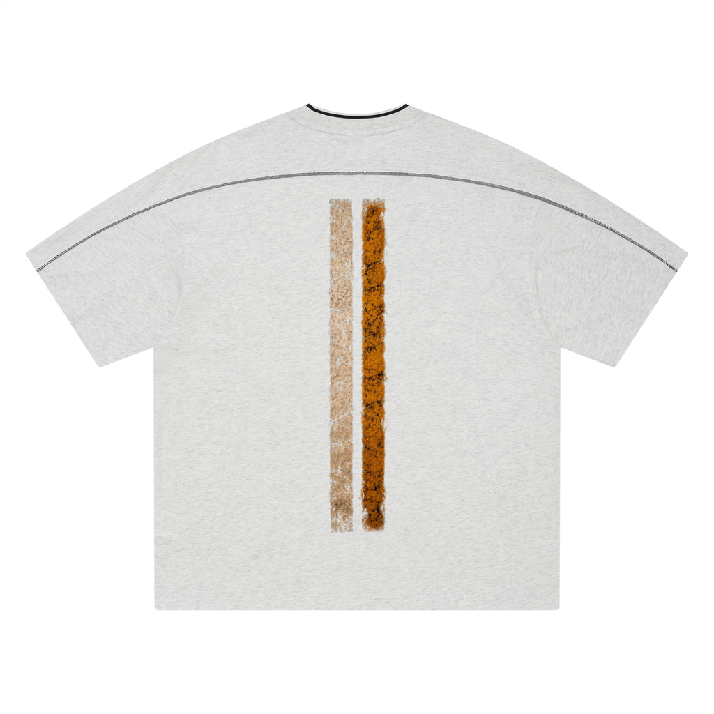 Unisex Halo Head Oversized Contrast Tape T-Shirt