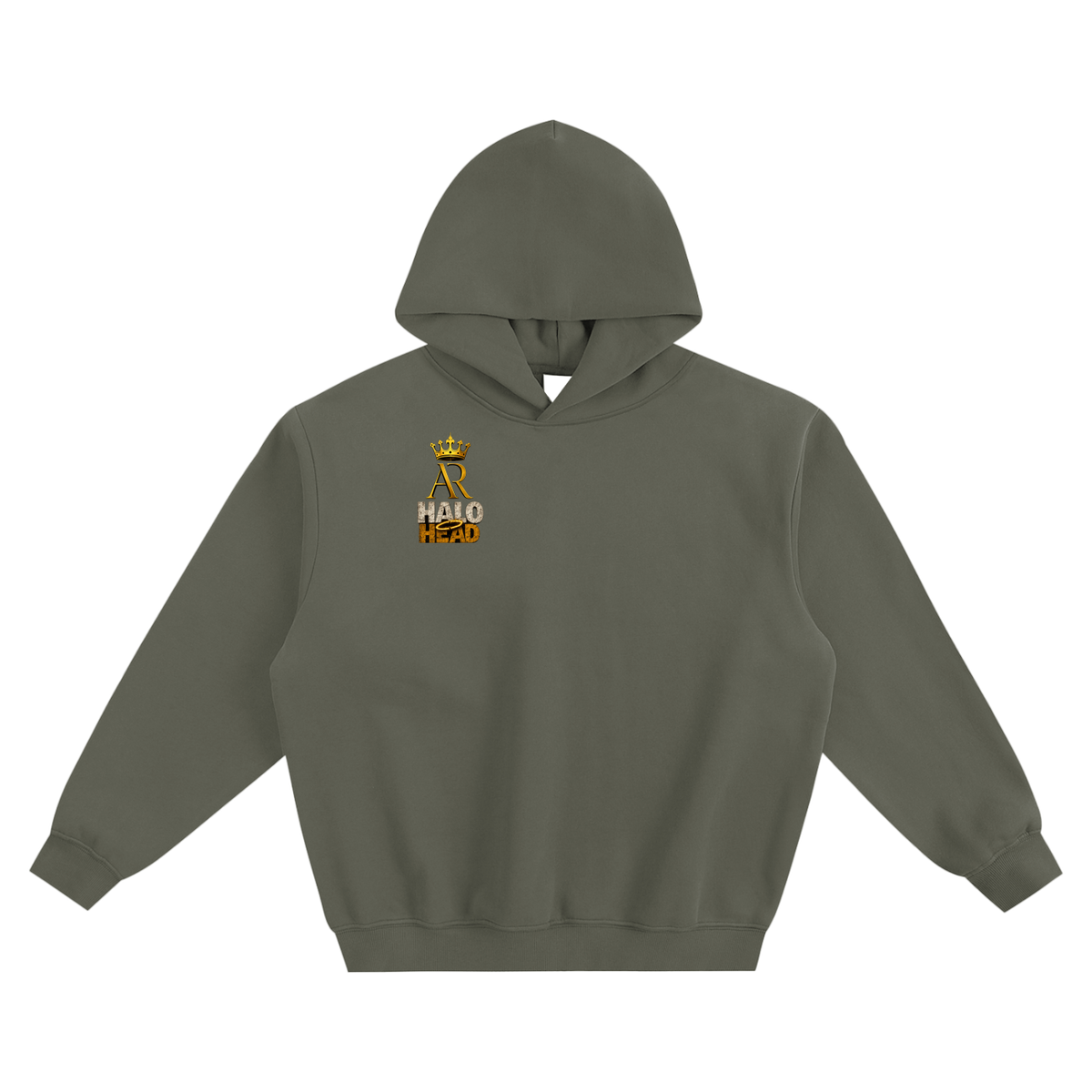 AR Halo Head Fleeced Boxy Hoodie