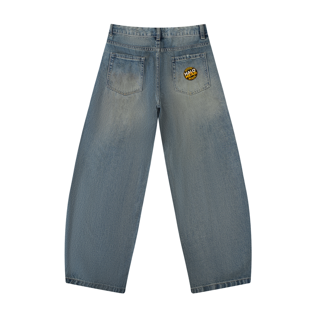 Agree to Disagree, Men's Distressed Barrel Leg Jeans