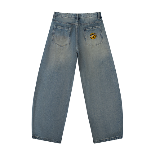 Agree to Disagree, Men's Distressed Barrel Leg Jeans
