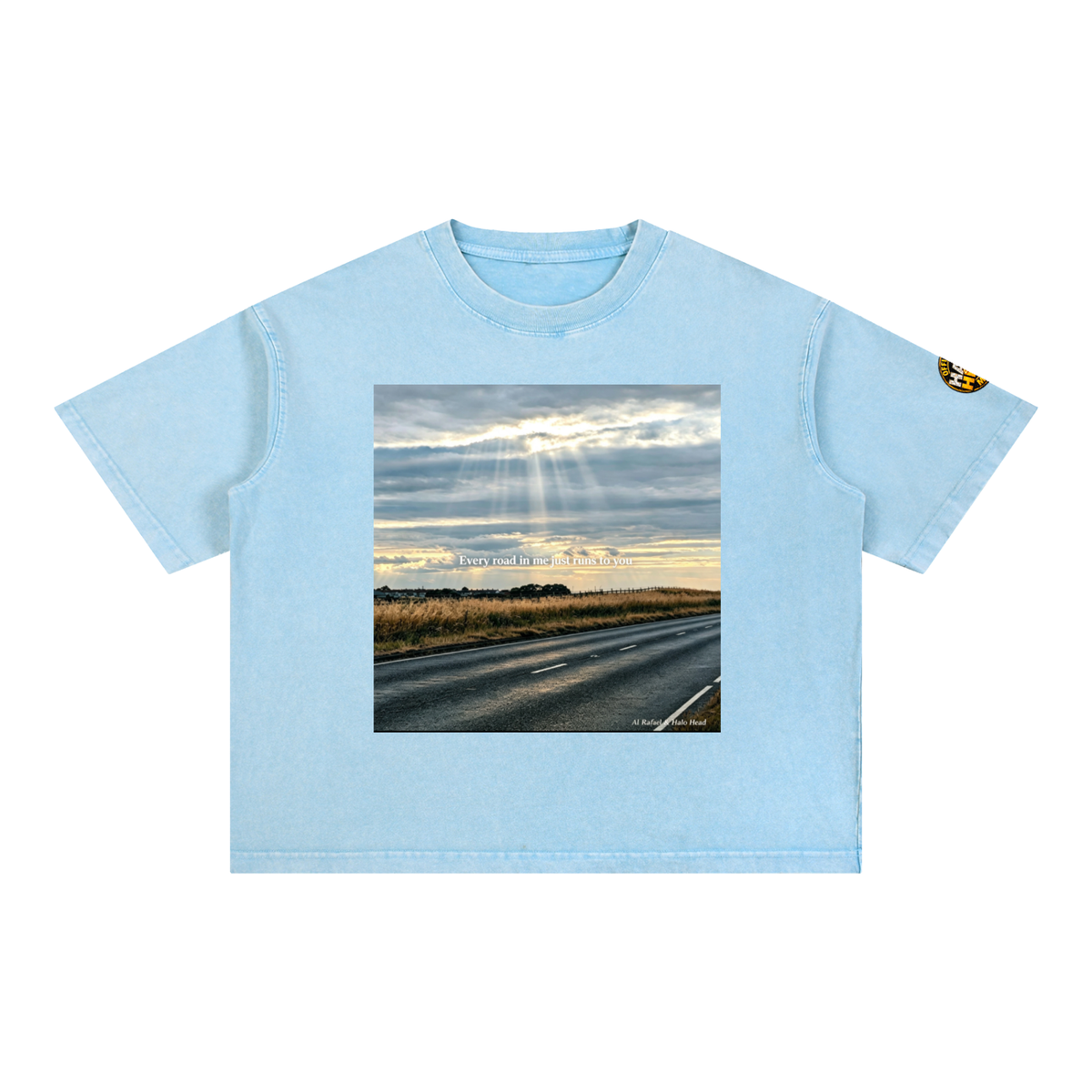 Halo Head Entangled Mineral Wash Boxy Cotton T-Shirt