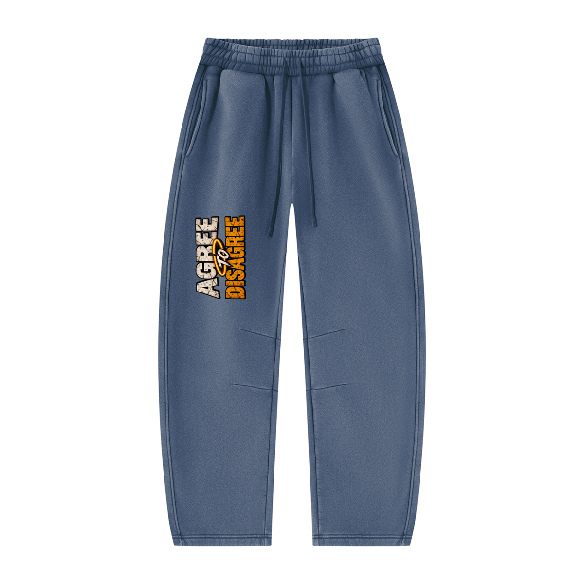 ATD Halo Head Unisex Vintage Wash Barrel Leg Fleece Sweatpants