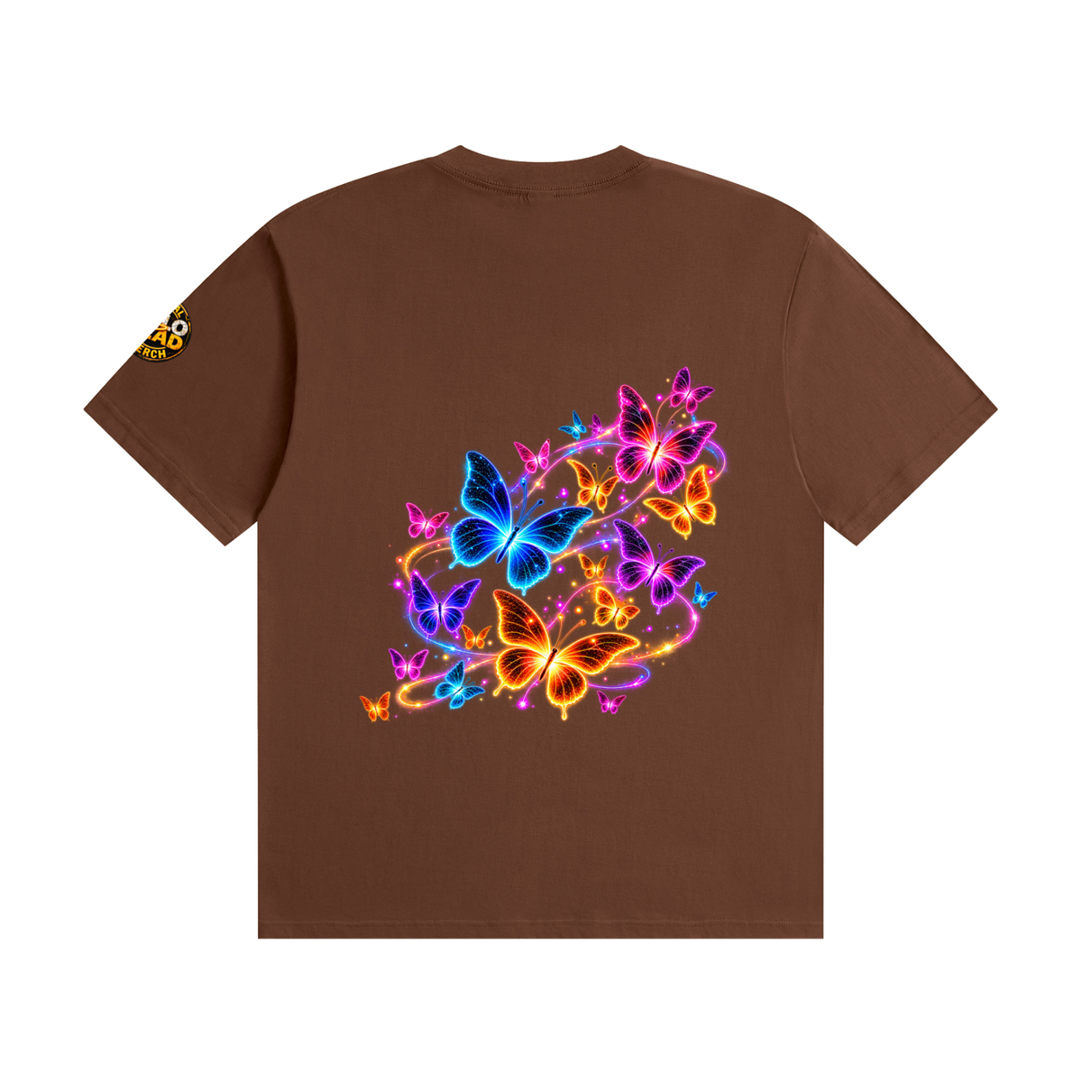 Halo Head Butterflies: Unisex Seamless Cotton T-Shirt