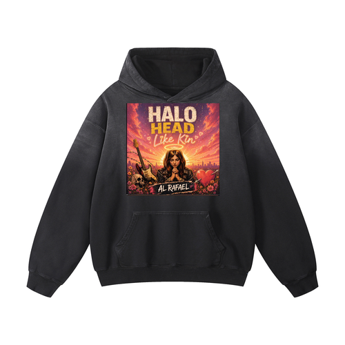 HALO HEAD "Like Kin" Heavyweight Sunfade Oversized Hoodie